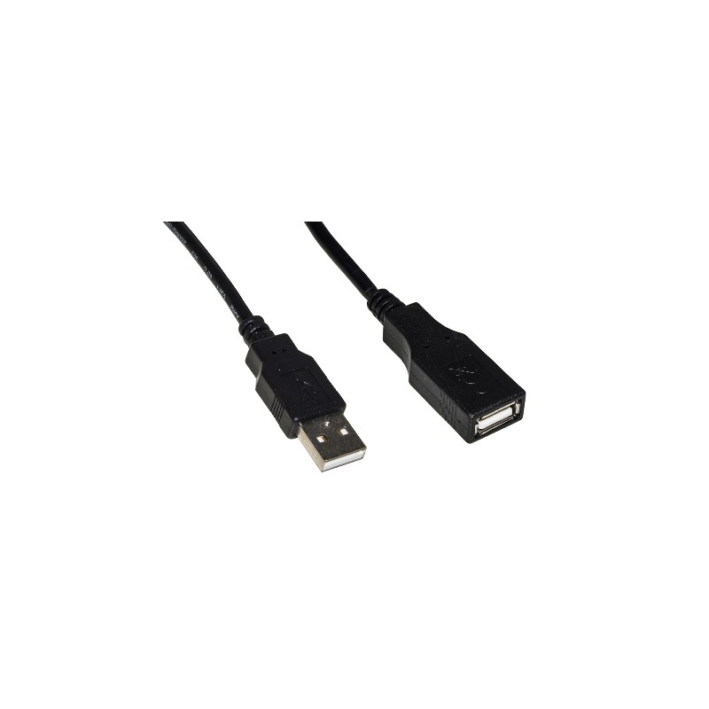 CAVO PROLUNGA USB 2.0 TIPO A/A M/F 1.0mt RAME