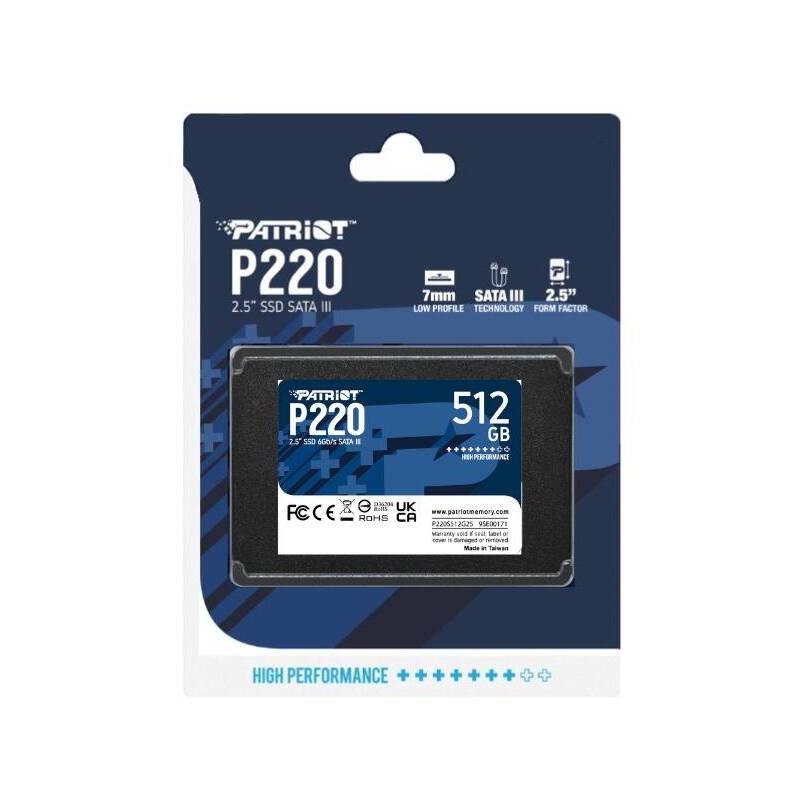 HD SSD 2,5"PATRIOT 512GB SATA 3 P220