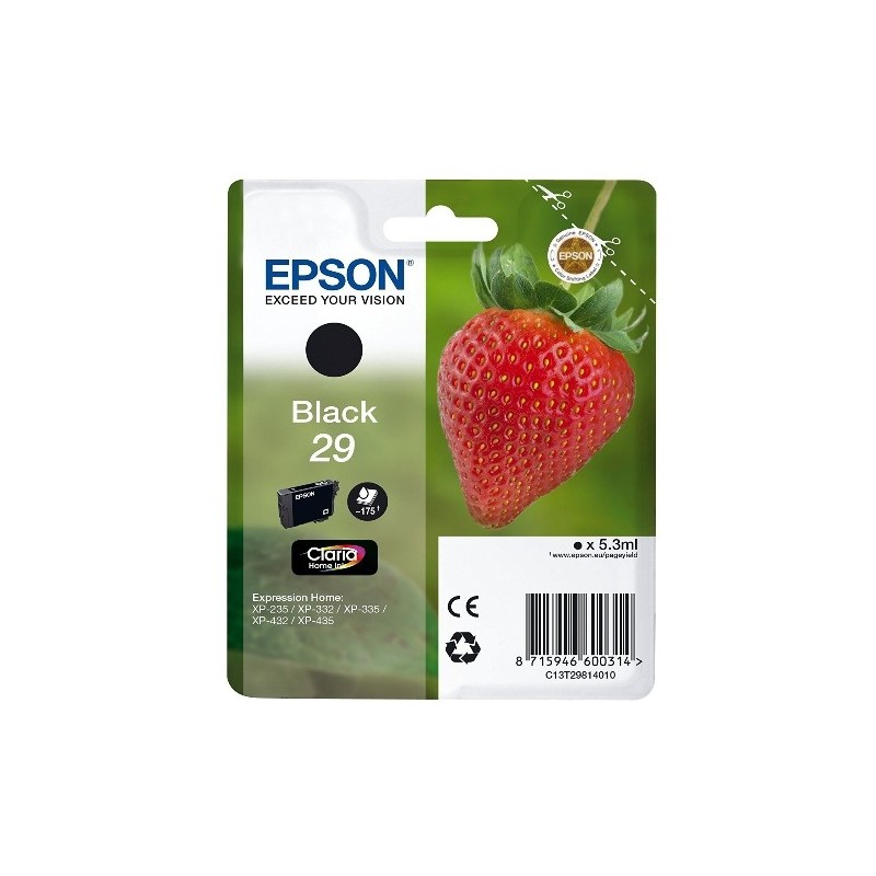 CART. INK. ORIG. EPSON T2981 BK (T29)