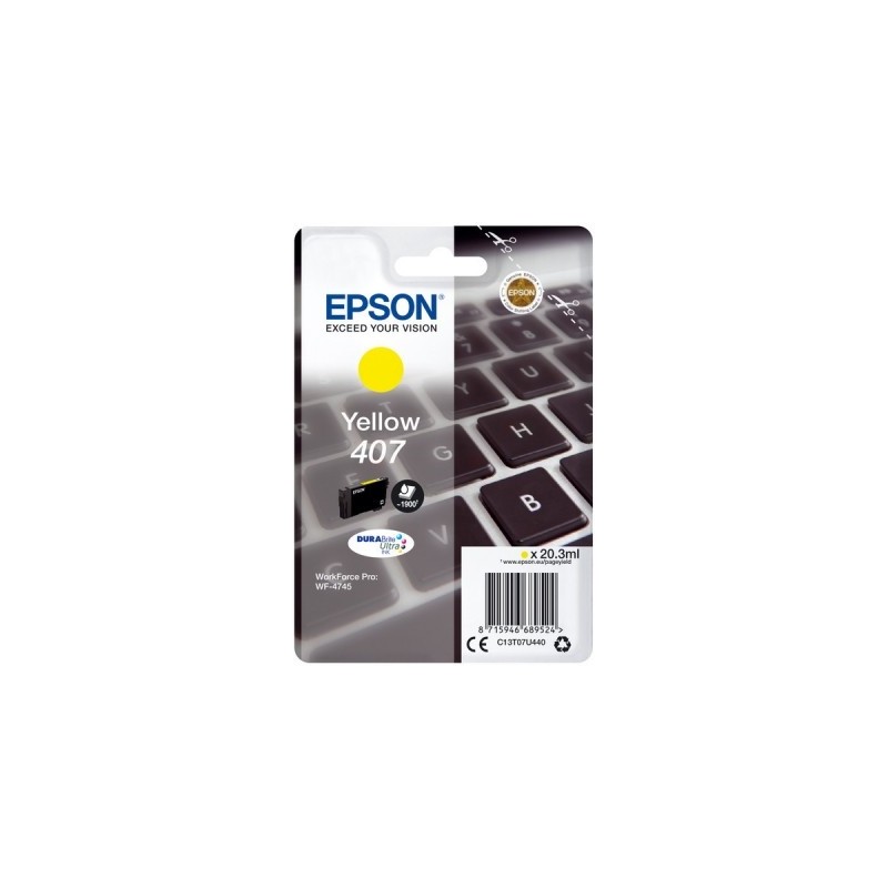 C. INK ORIG. EPSON 407 YE (C13T07U440)